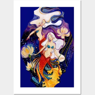 Mermaids Posters and Art